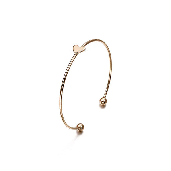 Moon-Star Design Gold Plated American Diamond Bracelet - Pack Of 4