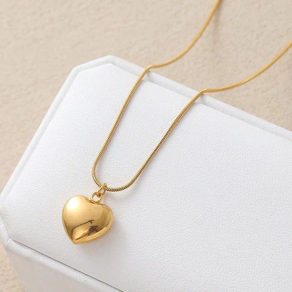 18K Gold-Plated Anti Tarnish Eternal Glow Heart Themed Pendant