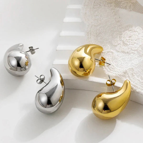 Gold & Silver Plated Honey Drop Earrings